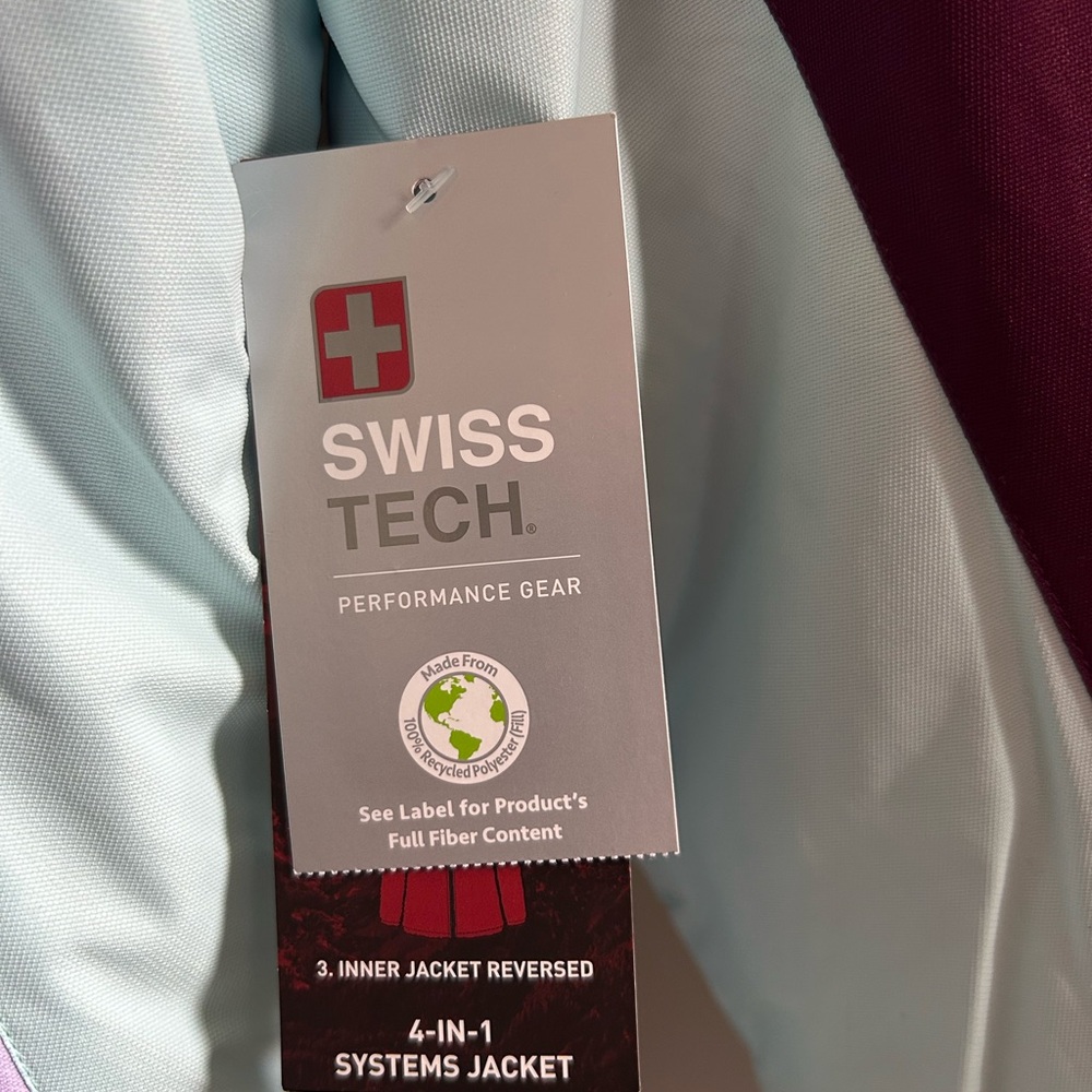 Swiss Tech 4-in-1 Systems Jacket Girls XS 4-5 NEW - Picture 2 of 14